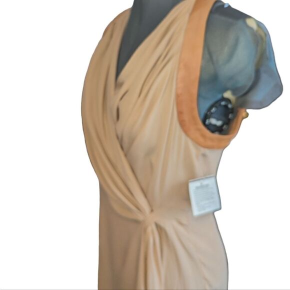 Lou de Beaurelard silk and leather dress - Picture 7 of 9